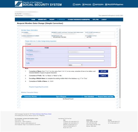 sss mdr|MEMBER DATA CHANGE REQUEST .